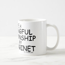 意味のある人間関係バスクラリネット コーヒーマグカップ