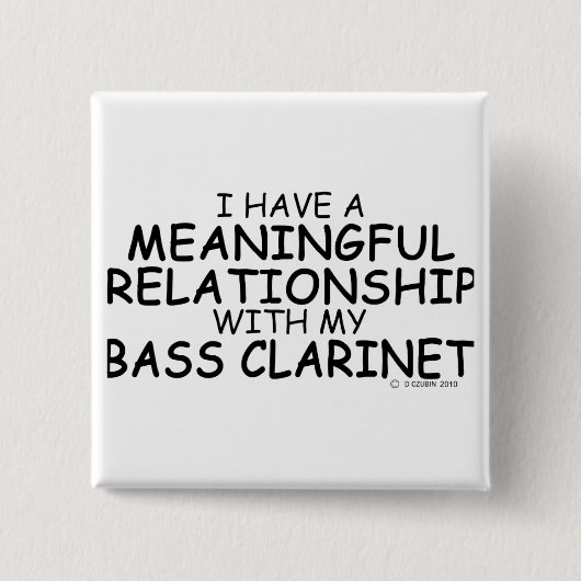 意味のある人間関係バスクラリネット 缶バッジ (正面)
