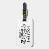 意味のある人間関係バスーン ラゲッジタグ (正面縦)