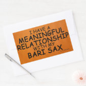 意味のある人間関係バーリーサックス長方形スティック 長方形シール (封筒)