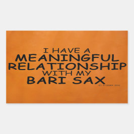 意味のある人間関係バーリーサックス長方形スティック 長方形シール