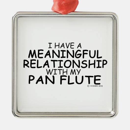 意味のある人間関係パンフルート メタルオーナメント (正面)