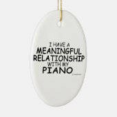 意味のある人間関係ピアノ セラミックオーナメント (右)
