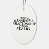 意味のある人間関係ピアノ セラミックオーナメント (左)