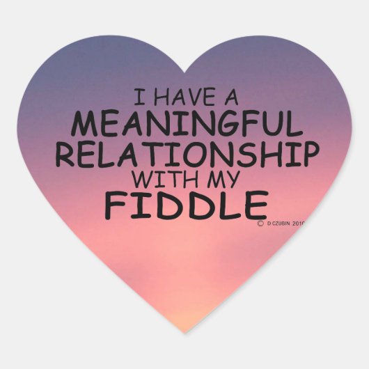 意味のある人間関係フィドルハートシール ハートシール (正面)