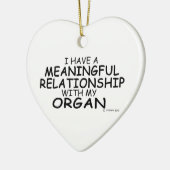 意味のある人間関係器官 セラミックオーナメント (左)