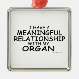 意味のある人間関係器官 メタルオーナメント
