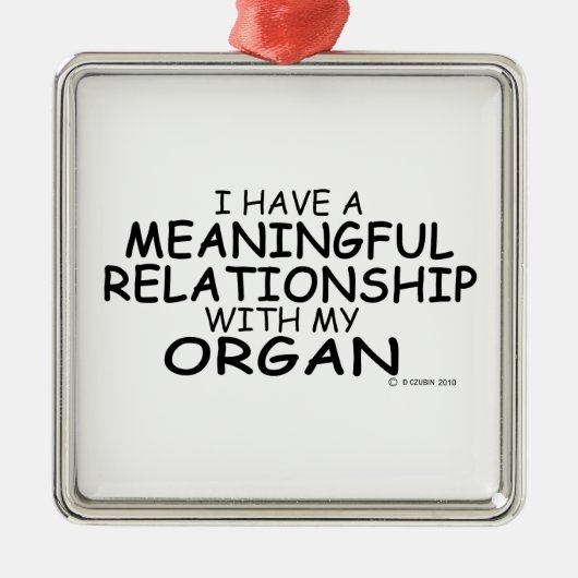 意味のある人間関係器官 メタルオーナメント (正面)