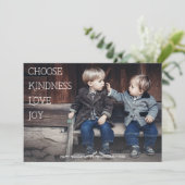 意味のある休日を選択する親切な愛の喜び写真 シーズンカード (スタンド正面)