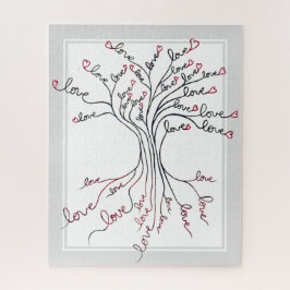 意味のある困難なハートを持つ生活の木 ジグソーパズル