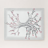 意味のある困難なハートを持つ生活の木 ジグソーパズル (横)