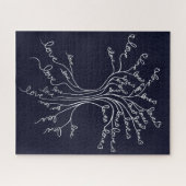 意味のある困難なハートを持つ生活の木 ジグソーパズル (横)