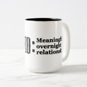 意味のある夜の人間関係 ツートーンマグカップ (正面右)