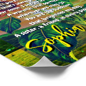 意味のある姉妹の贈り物：ハートの愛からの詩 ポスター (角)