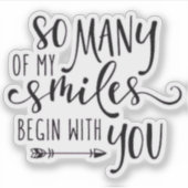 意味のある黒い引用文 シール (正面)