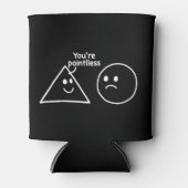 意味のない幾何学模様 おもしろい ユーモア 缶クーラー (正面)