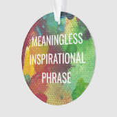 意味のない感動的句 オーナメント (正面)