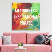意味のない感動的句 キャンバスプリント (インサイチュ (リビング))