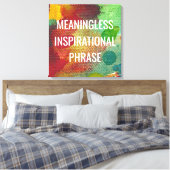 意味のない感動的句 キャンバスプリント (インサイチュ (寝室))