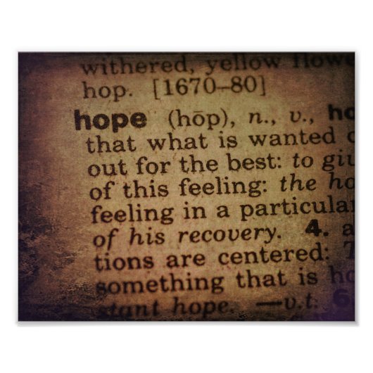 意味の検索 – Hope フォトプリント (正面)