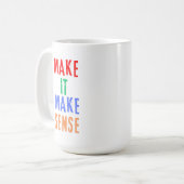 意味を成す コーヒーマグカップ (正面左)