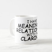 意味を持った人間関係のクラリネット コーヒーマグカップ (正面左)