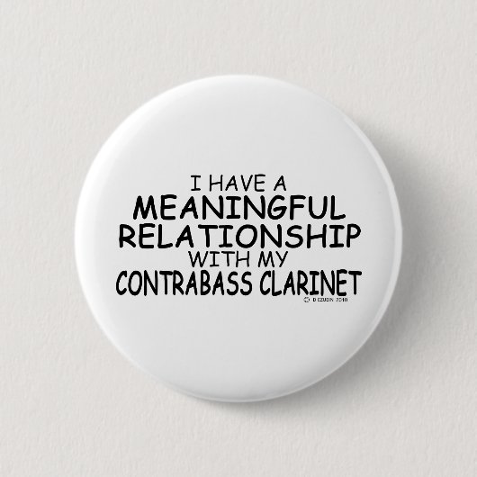 意味を持った人間関係のContrabassのクラリネット 缶バッジ (正面)