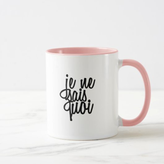 意味不明な言葉のフランス人の引用文 マグカップ (右)