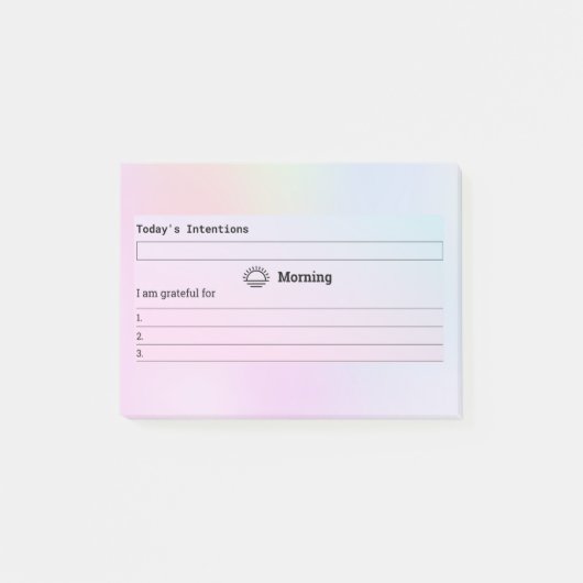 意図して一日を始める ポストイット (正面)