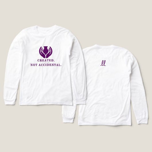 意図をもって創造された トライブレンドTシャツ (デザイン 正面&背面)
