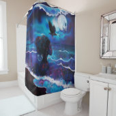 意図を明示オカルト暗黒の魔性AIアート シャワーカーテン (インサイチュ)