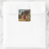 意図を明示オカルト暗黒の魔性AIアート スクエアシール (バッグ)