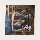 意図を明示オカルト暗黒の魔性AIアート タペストリー (正面(横))