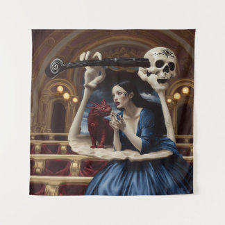 意図を明示オカルト暗黒の魔性AIアート タペストリー