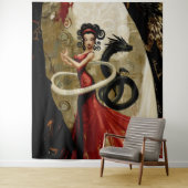 意図を明示オカルト暗黒の魔性AIアート タペストリー (インサイチュ)