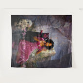 意図を明示オカルト暗黒の魔性AIアート タペストリー (正面(横))