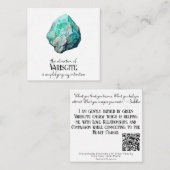 *~*意図トルマリンAP64フラットノートカード ノートカード (正面/裏面)