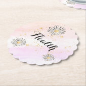 *~*意図健康フローラレインボーグリッター紙 ペーパーコースター (アングル)