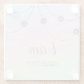 *~意図健康レインボーグリッター星 ガラスコースター (裏面)