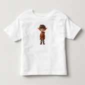 意図少年クリスマスエルフ幼児用Tシャツ トドラーTシャツ (正面)