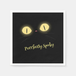 意図的な不気味猫好き スタンダードカクテルナプキン