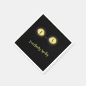 意図的な不気味猫好き スタンダードカクテルナプキン (角)