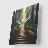 "意図的な旅"壁時計 スクエア壁時計 (傾斜)