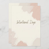 意図的な日-抽象芸術ソフトトーン シーズンカード (正面/裏面)