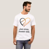 意図的な生活の引用デザイン Tシャツ (正面フル)