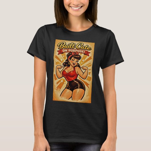 意図的にキュートに作られた - クラシックボムシェル Tシャツ (正面)