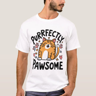 意図的にパワソーム猫好き Tシャツ