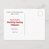 意図的に困難なハロウィーン ポストカード (裏面)