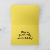 意図的に子猫のカラフル誕生日 カード (内部)