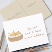 意図的に移動された、我々の新しいアドレス ポストカード